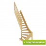 Лестница ЛС-07м/3 с подступенками, проём 870х2310, высота 2940