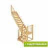 Лестница К-022м с подступенками, проём 920х3360, высота 2925-3120
